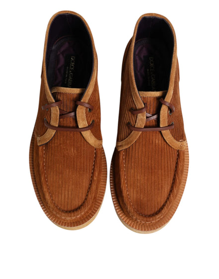 Brown Suede Nubuck Leather Desert Ankle Boots Shoes