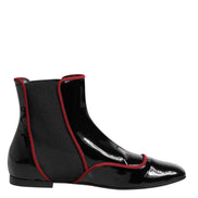 Black Jackie Buttoned Chelsea Boots Shoes