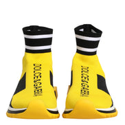 Yellow Black Sorrento Socks Sneakers Shoes
