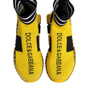 Yellow Black Sorrento Socks Sneakers Shoes