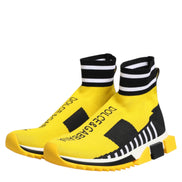 Yellow Black Sorrento Socks Sneakers Shoes