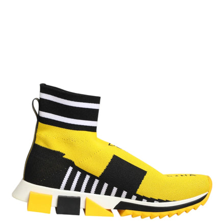 Yellow Black Sorrento Socks Sneakers Shoes