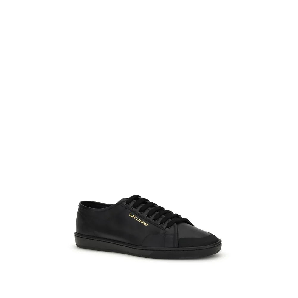 Black Calf Leather Bos Taurus Sneakers