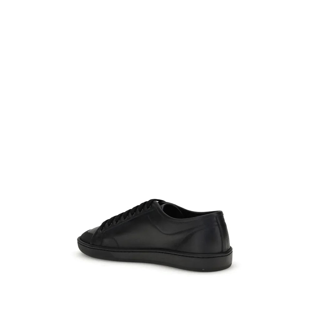 Black Calf Leather Bos Taurus Sneakers