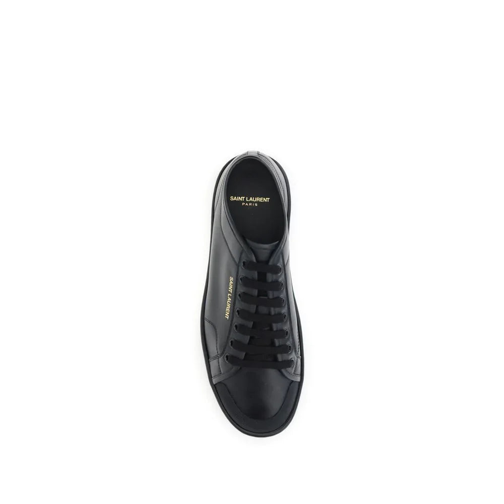 Black Calf Leather Bos Taurus Sneakers