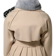 Powder Blue Mink Fur Neck Warmer Scarf