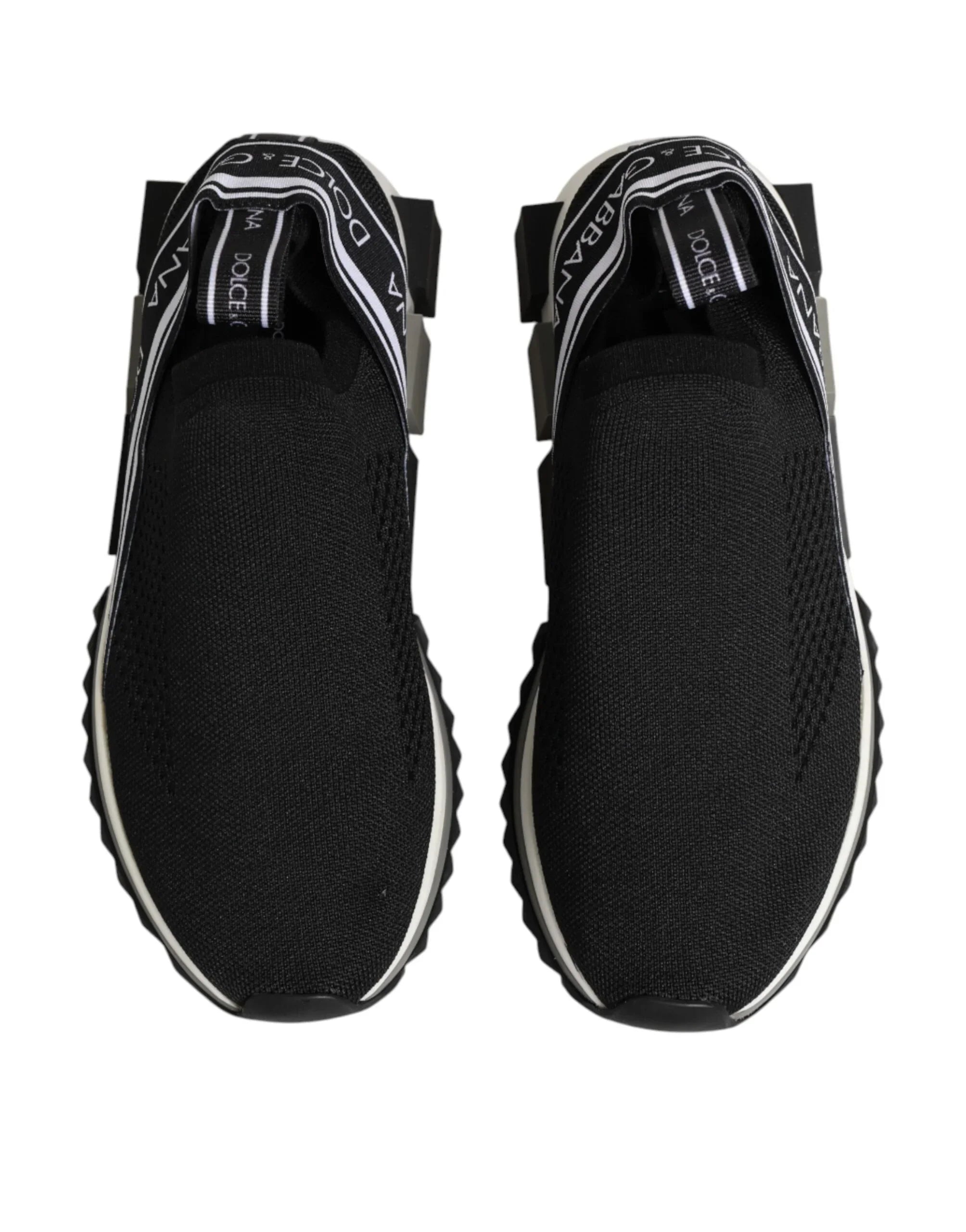 Black Slip On Sorrento Low Top Sneakers Shoes by DOLCE&GABBANA
