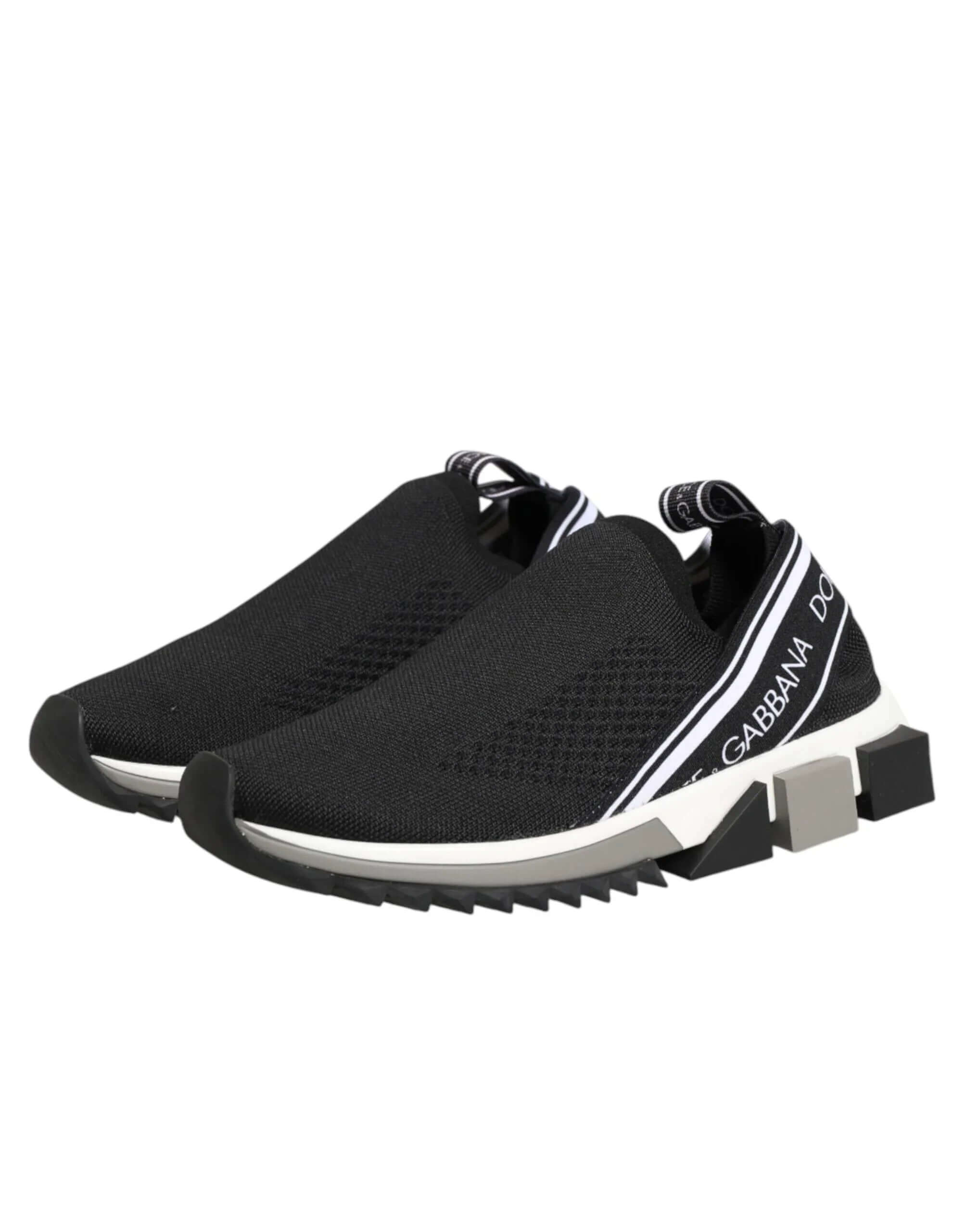 Black Slip On Sorrento Low Top Sneakers Shoes by DOLCE&GABBANA