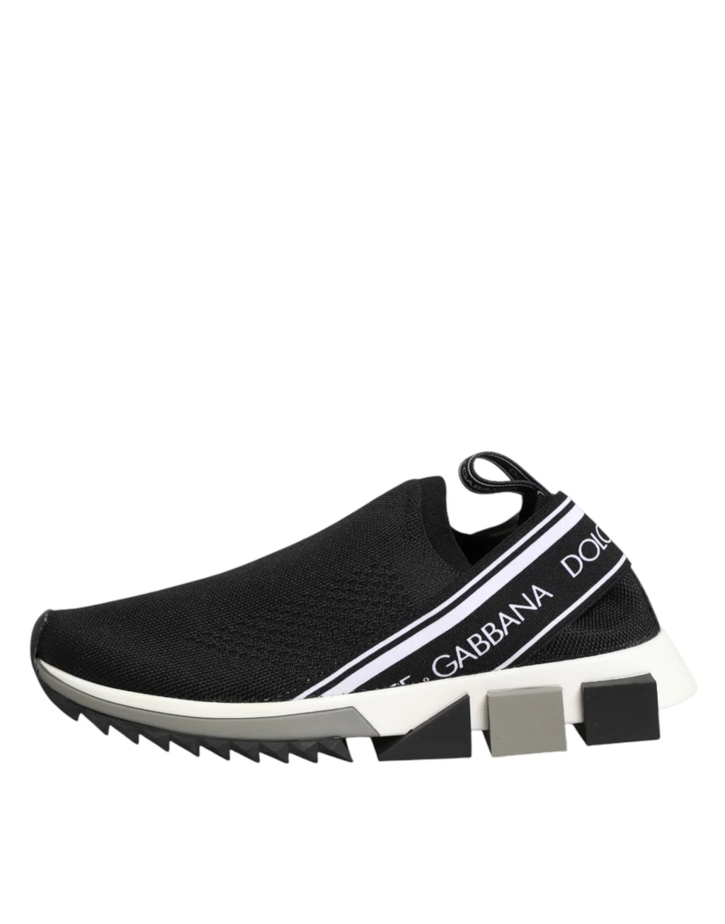 Black Slip On Sorrento Low Top Sneakers Shoes by DOLCE&GABBANA