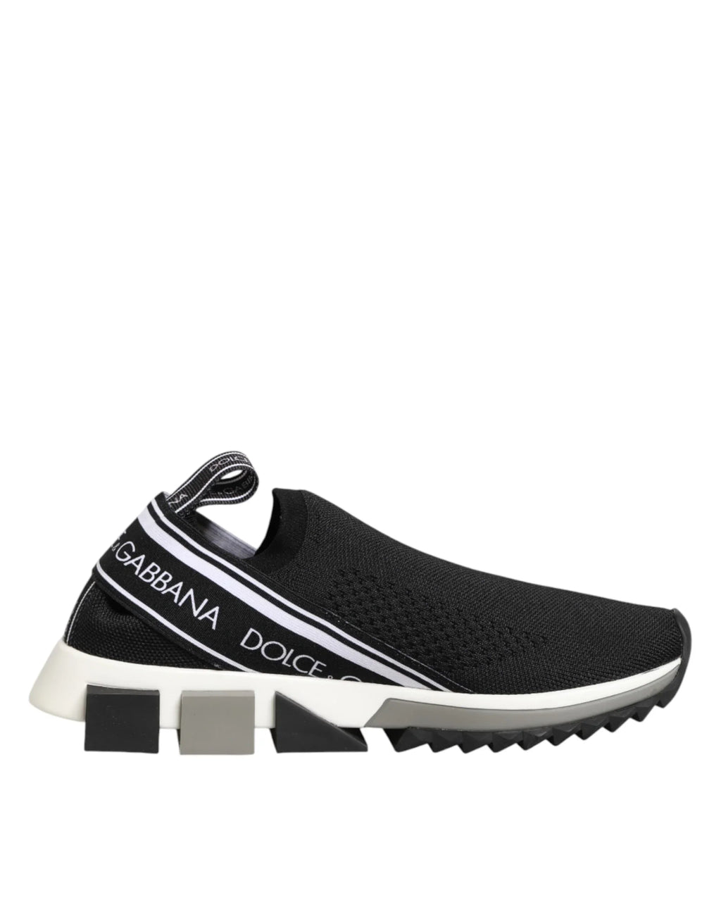 Black Slip On Sorrento Low Top Sneakers Shoes by DOLCE&GABBANA