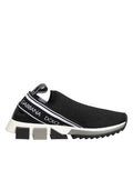 Black Slip On Sorrento Low Top Sneakers Shoes by DOLCE&GABBANA