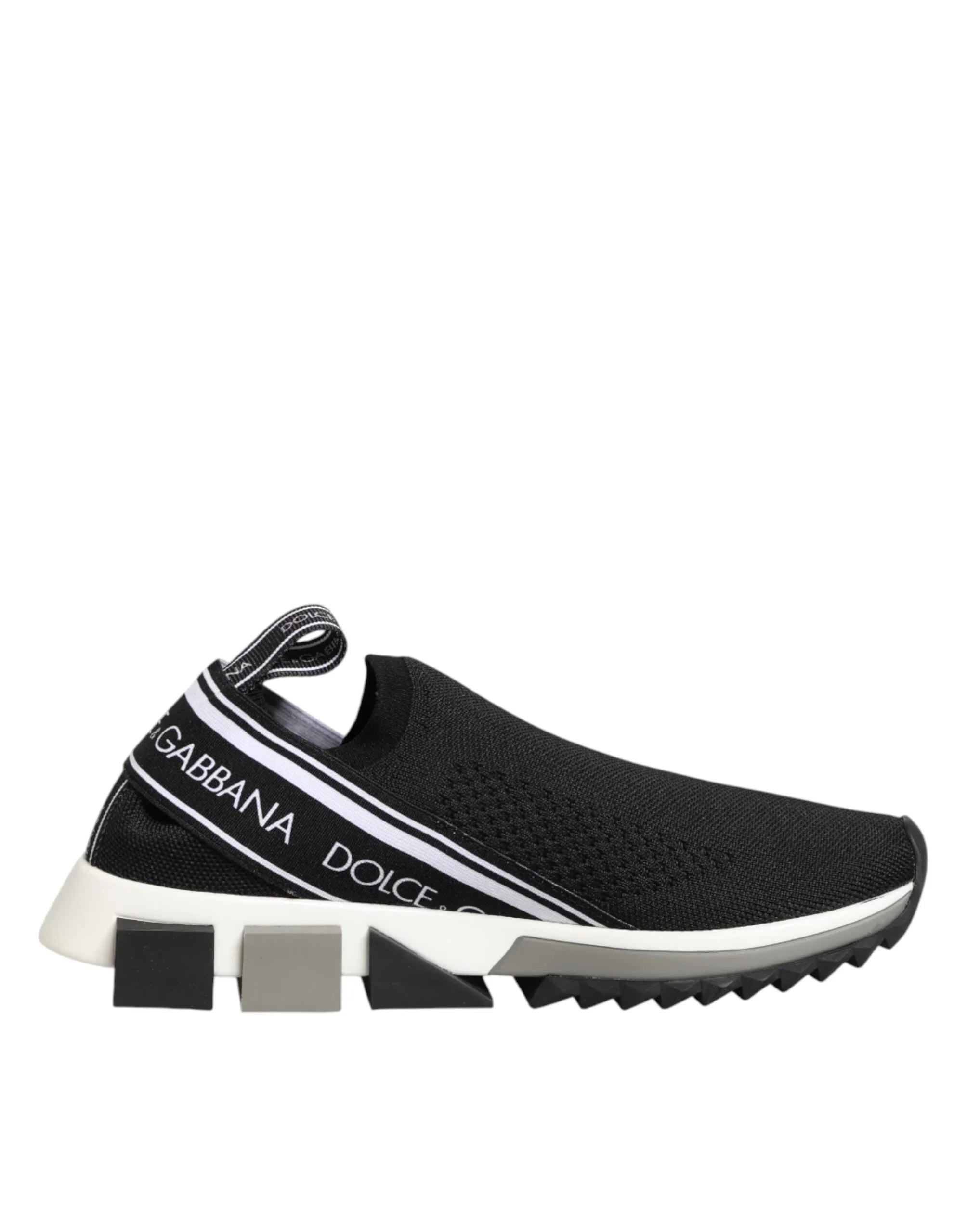 Black Slip On Sorrento Low Top Sneakers Shoes by DOLCE&GABBANA