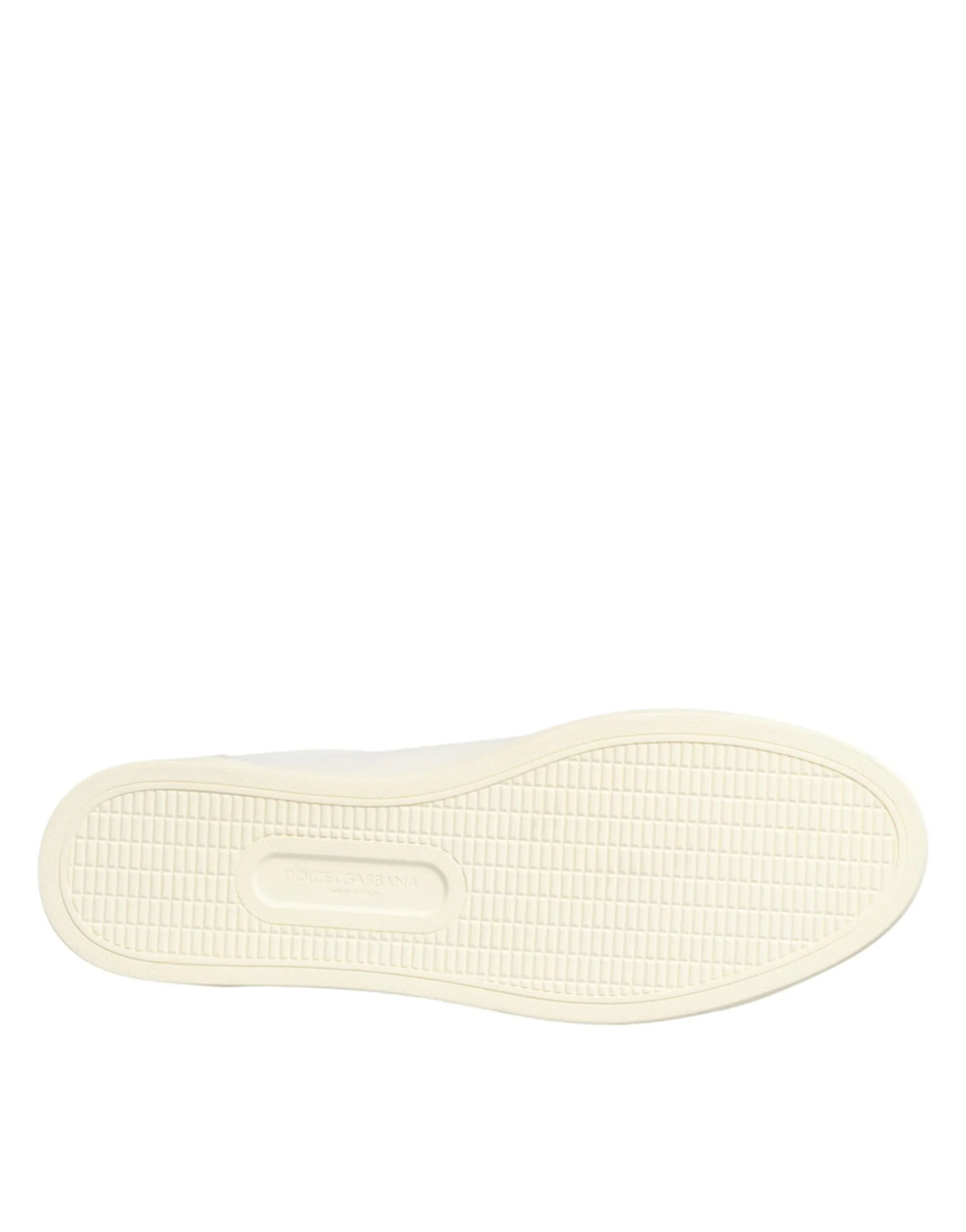 White Leather Heart Embellished Sneakers Shoes