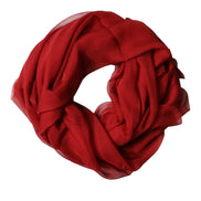 Red Stole Silk Neck Wrap Shawl Men Scarf