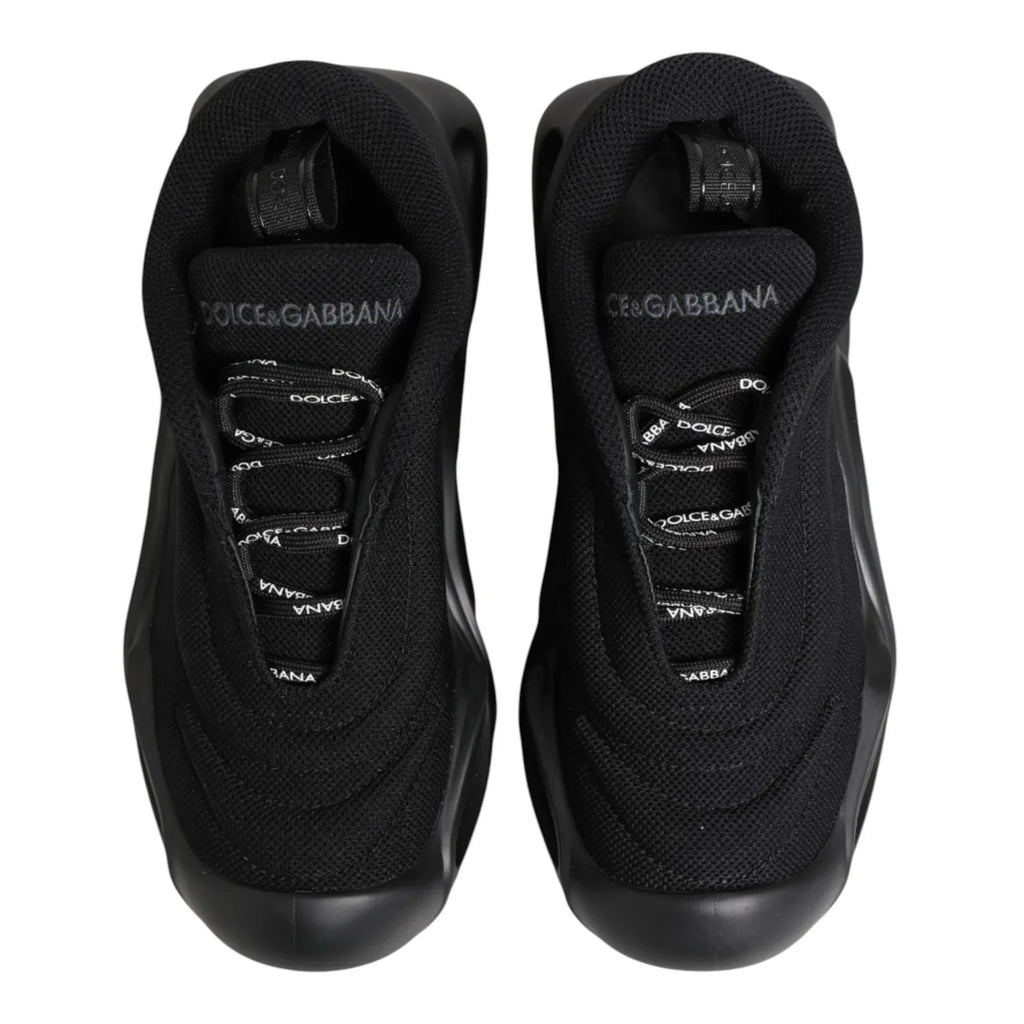 Black Slip On Low Top Wave Sneakers Shoes